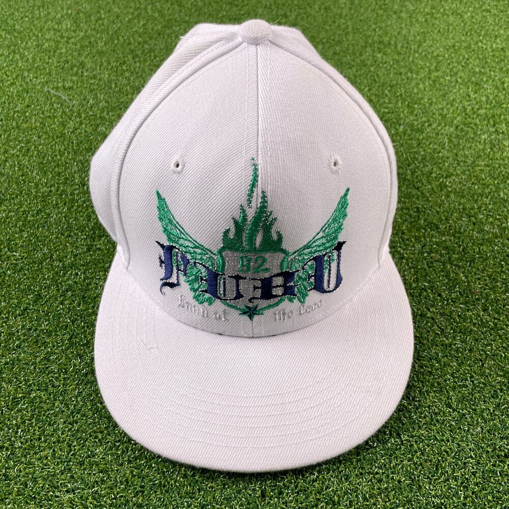 Vintage Fubu White Embroidered Baseball Cap Hat M